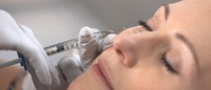 a patient having dermal fillers treatment in london at the waterhouse young clinic